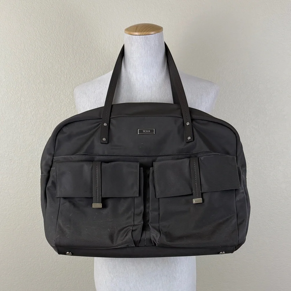 Tumi Charcoal Nylon Laptop Bag